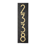 Mid-Century Modern Herringbone Vertical Wall Plaque