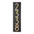 Mid-Century Modern Herringbone Vertical Wall Plaque