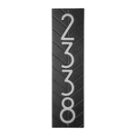 Mid-Century Modern Herringbone Vertical Wall Plaque