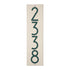 Mid-Century Modern Herringbone Vertical Wall Plaque