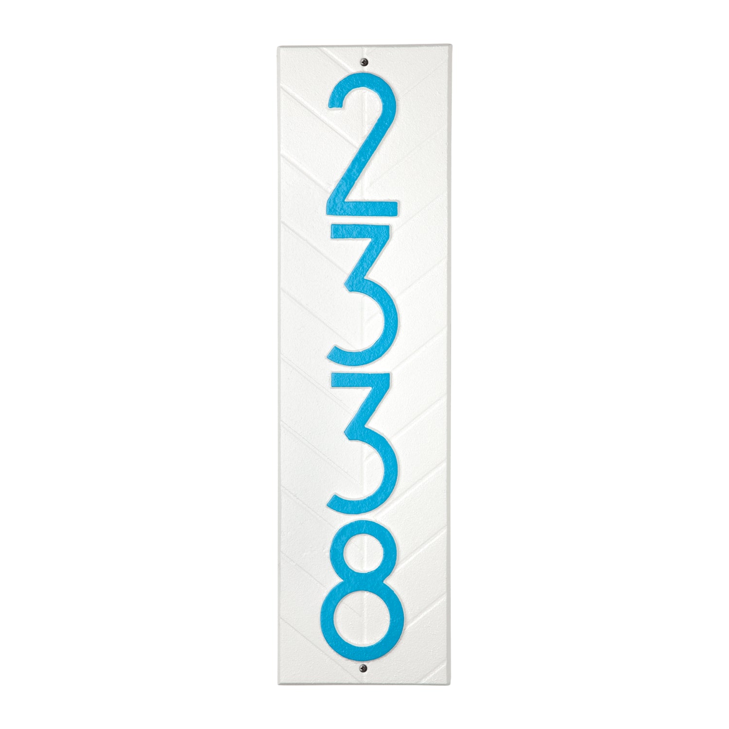 Mid-Century Modern Herringbone Vertical Wall Plaque