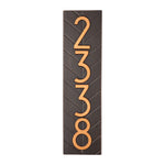 Mid-Century Modern Herringbone Vertical Wall Plaque