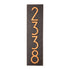 Mid-Century Modern Herringbone Vertical Wall Plaque