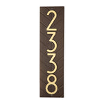 Mid-Century Modern Herringbone Vertical Wall Plaque