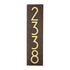 Mid-Century Modern Herringbone Vertical Wall Plaque