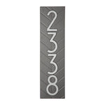 Mid-Century Modern Herringbone Vertical Wall Plaque
