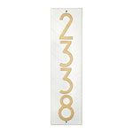 Mid-Century Modern Herringbone Vertical Wall Plaque