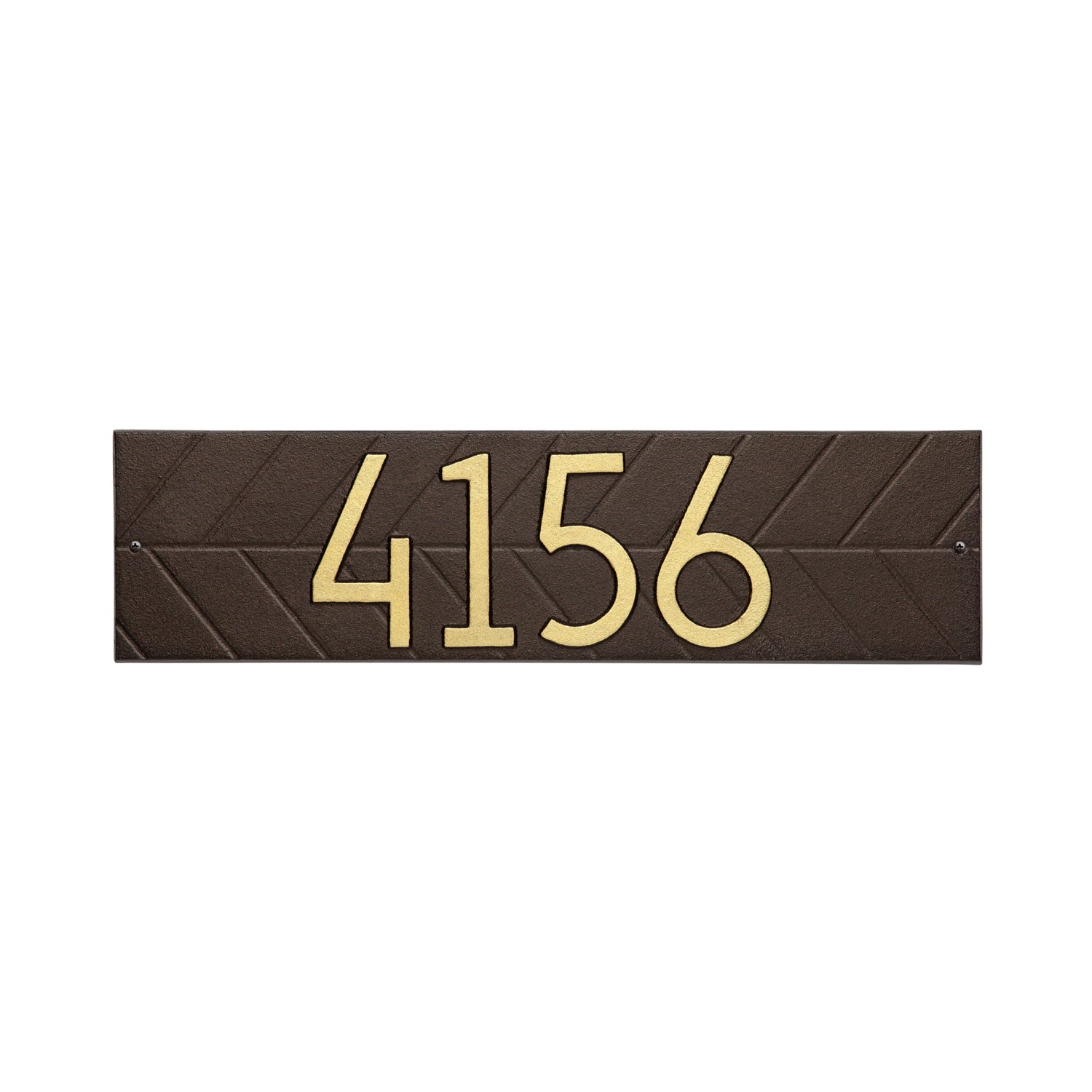 Mid-Century Modern Herringbone Horizontal Wall Plaque