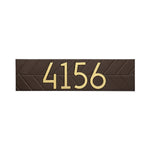 Mid-Century Modern Herringbone Horizontal Wall Plaque