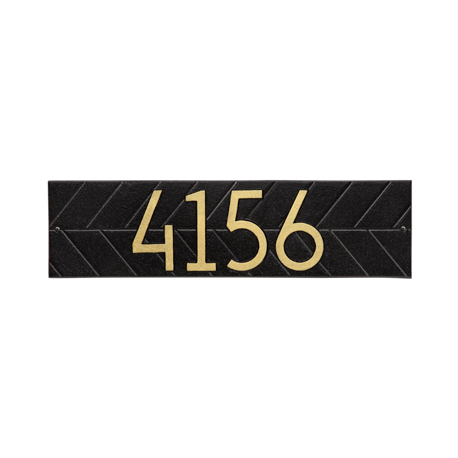 Mid-Century Modern Herringbone Horizontal Wall Plaque