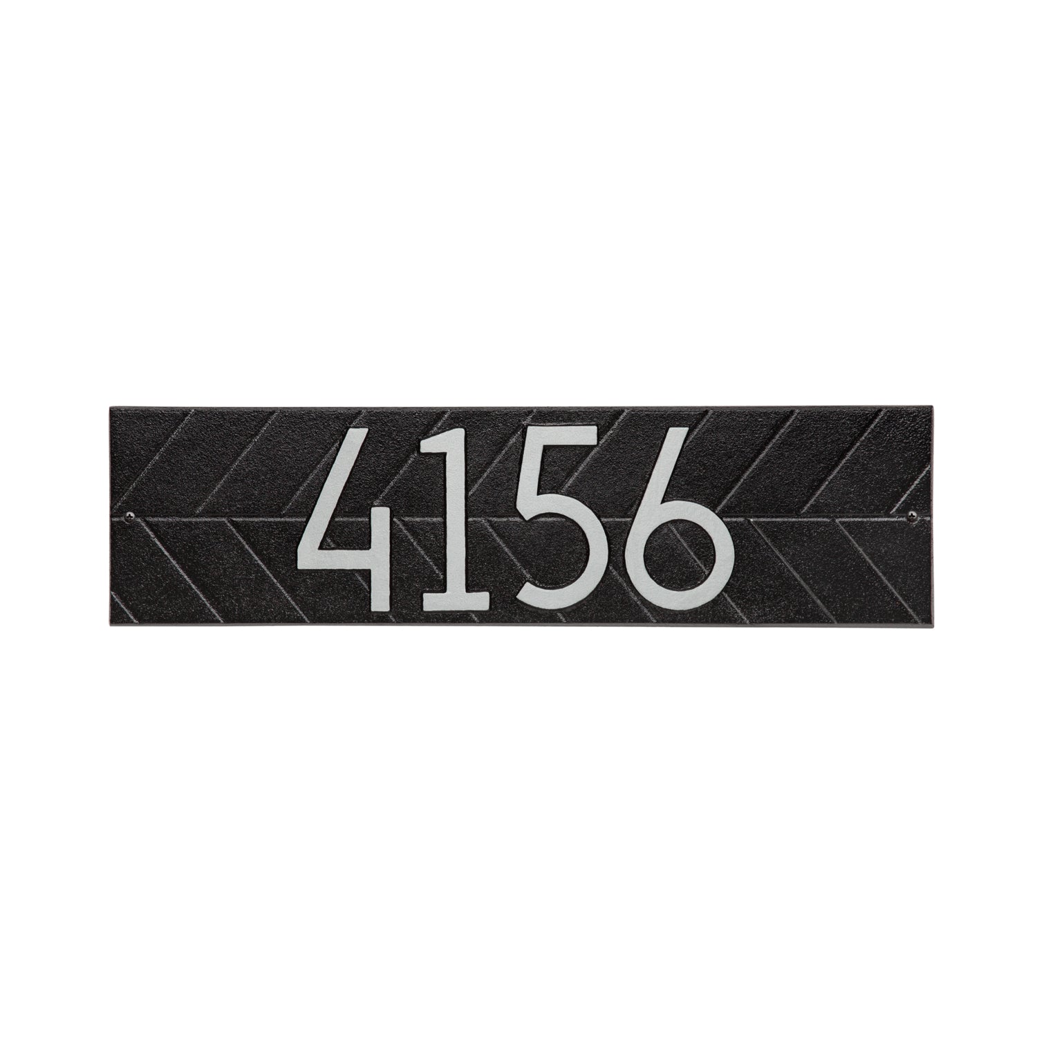 Mid-Century Modern Herringbone Horizontal Wall Plaque