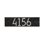 Mid-Century Modern Herringbone Horizontal Wall Plaque