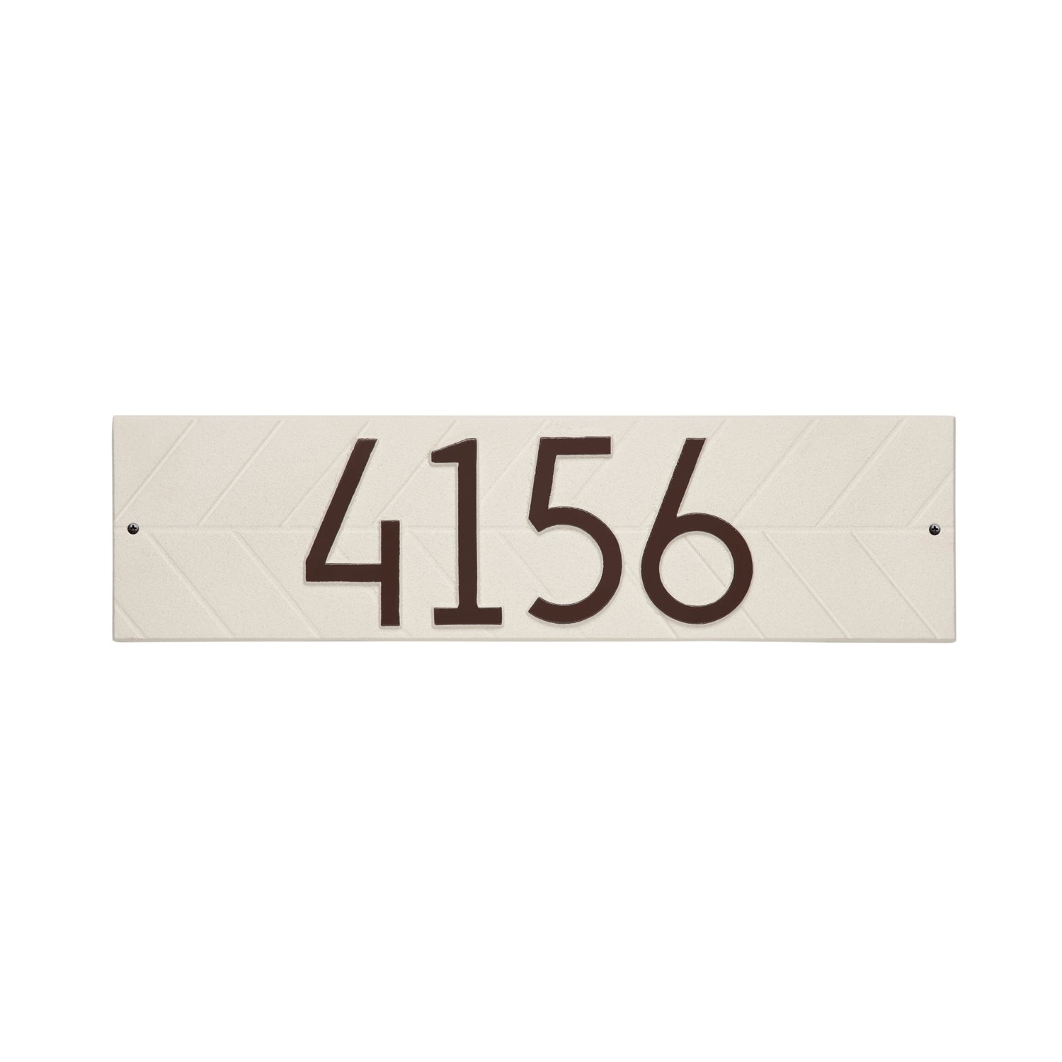 Mid-Century Modern Herringbone Horizontal Wall Plaque