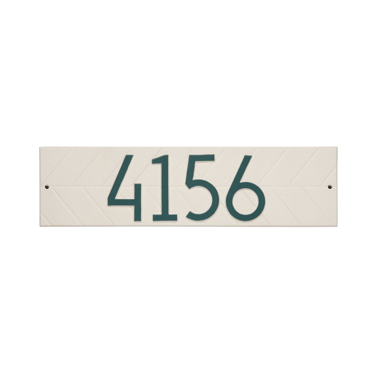Mid-Century Modern Herringbone Horizontal Wall Plaque