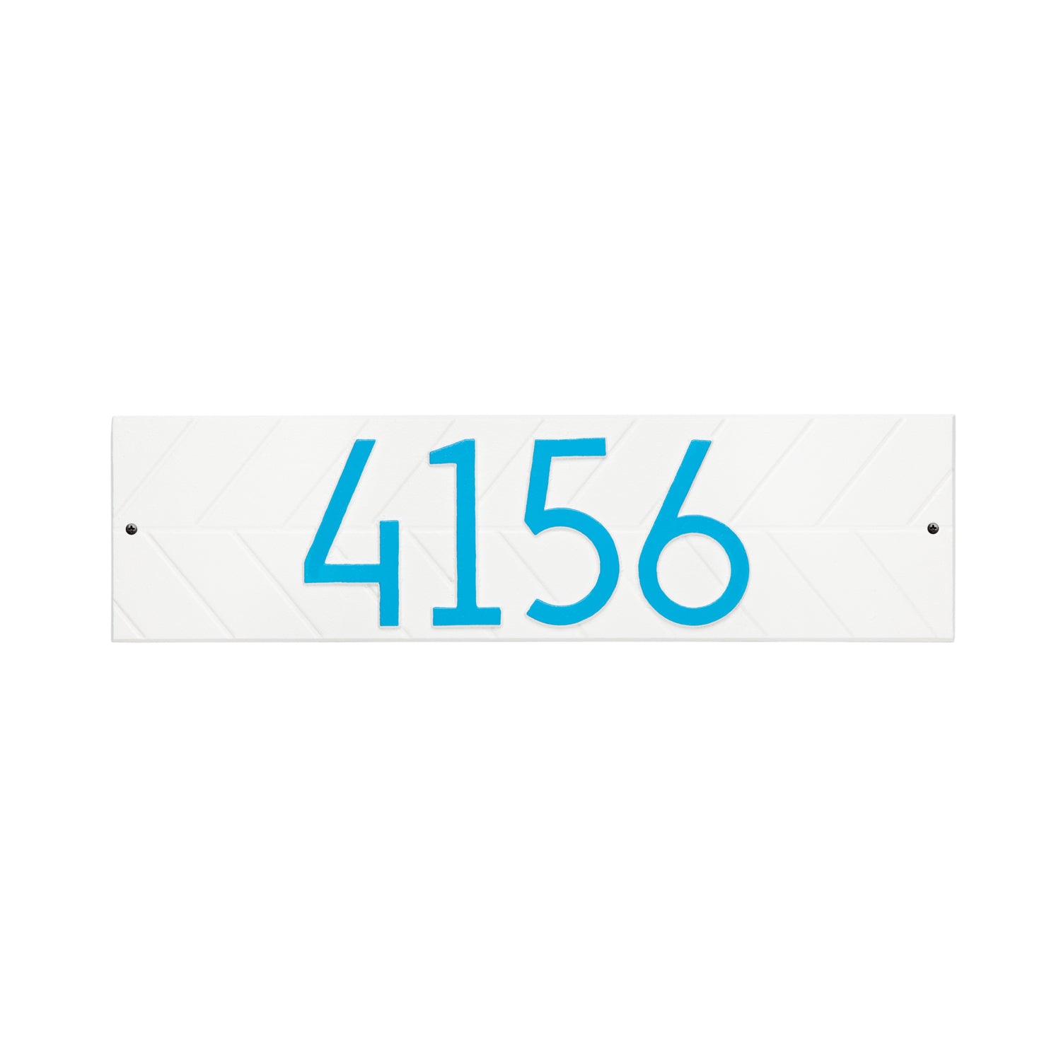 Mid-Century Modern Herringbone Horizontal Wall Plaque