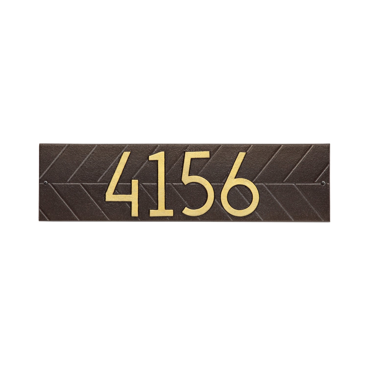 Mid-Century Modern Herringbone Horizontal Wall Plaque