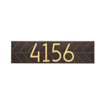 Mid-Century Modern Herringbone Horizontal Wall Plaque
