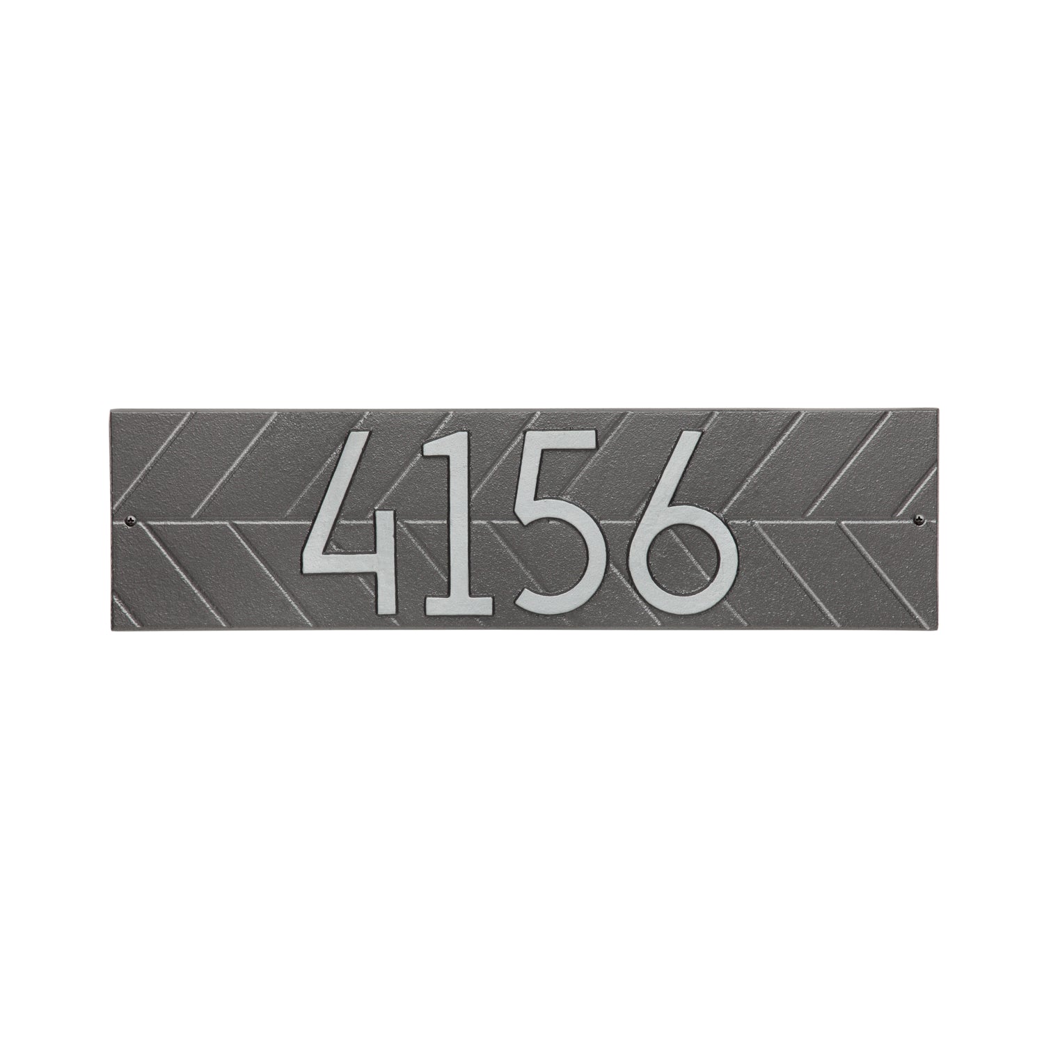 Mid-Century Modern Herringbone Horizontal Wall Plaque