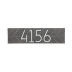 Mid-Century Modern Herringbone Horizontal Wall Plaque