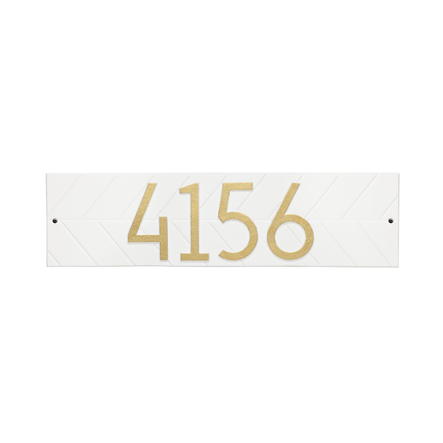 Mid-Century Modern Herringbone Horizontal Wall Plaque