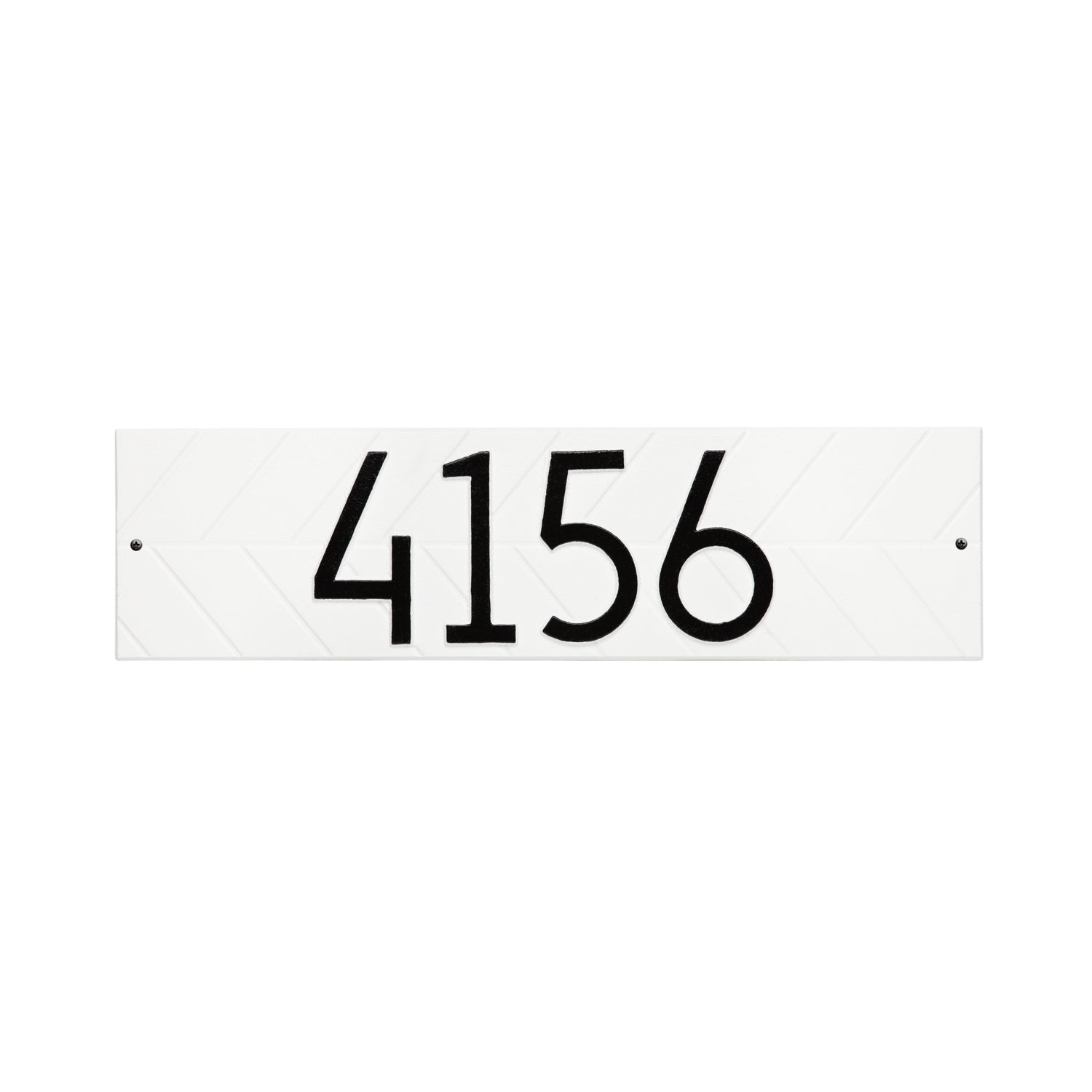 Mid-Century Modern Herringbone Horizontal Wall Plaque