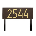 Mid-Century Modern Rectangle Lawn Plaque