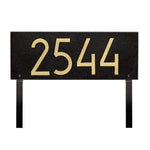 Mid-Century Modern Rectangle Lawn Plaque