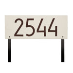 Mid-Century Modern Rectangle Lawn Plaque