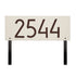 Mid-Century Modern Rectangle Lawn Plaque