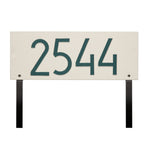 Mid-Century Modern Rectangle Lawn Plaque