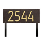 Mid-Century Modern Rectangle Lawn Plaque