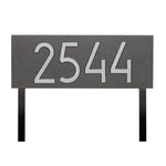 Mid-Century Modern Rectangle Lawn Plaque