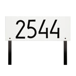 Mid-Century Modern Rectangle Lawn Plaque