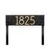 Mid-Century Modern Herringbone Horizontal Lawn Plaque