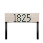 Mid-Century Modern Herringbone Horizontal Lawn Plaque