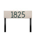 Mid-Century Modern Herringbone Horizontal Lawn Plaque