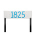 Mid-Century Modern Herringbone Horizontal Lawn Plaque