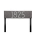 Mid-Century Modern Herringbone Horizontal Lawn Plaque