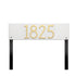 Mid-Century Modern Herringbone Horizontal Lawn Plaque