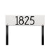 Mid-Century Modern Herringbone Horizontal Lawn Plaque