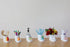 Pinstripes Round Cutie Container Stoneware