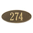 Madison Oval Standard Wall Address Plaque