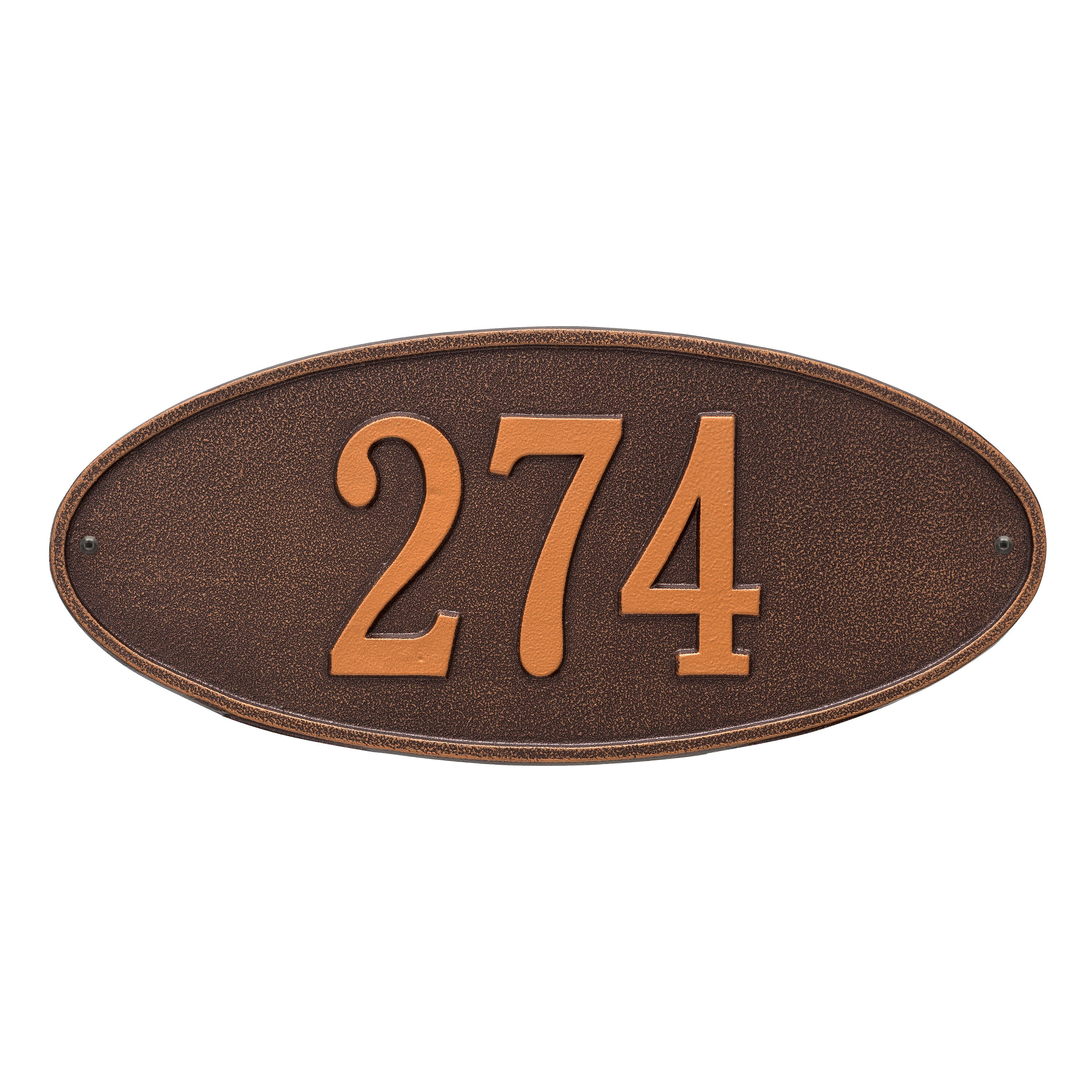 Madison Oval Standard Wall Address Plaque