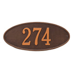 Madison Oval Standard Wall Address Plaque
