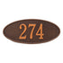 Madison Oval Standard Wall Address Plaque