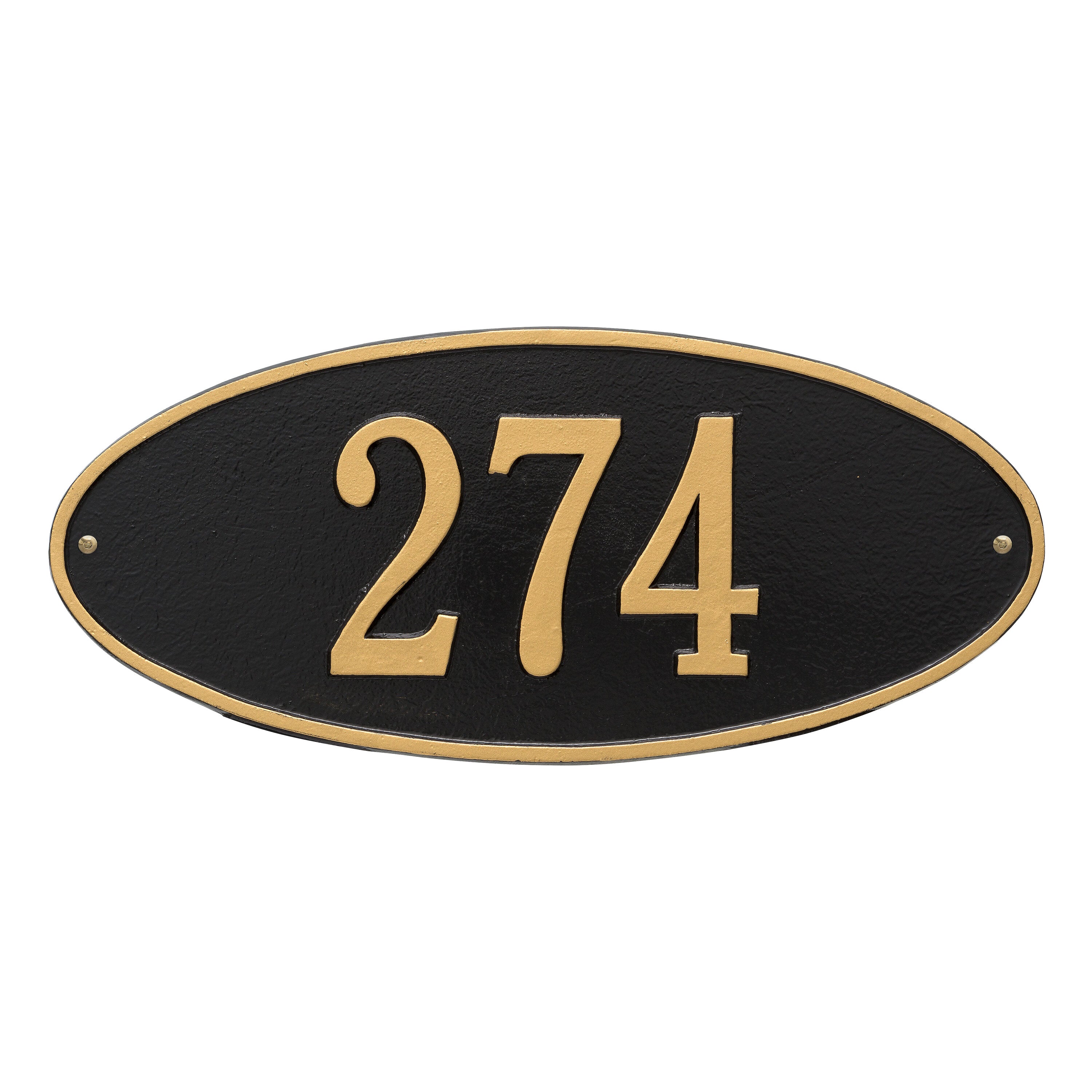 Madison Oval Standard Wall Address Plaque