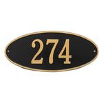 Madison Oval Standard Wall Address Plaque