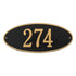 Madison Oval Standard Wall Address Plaque