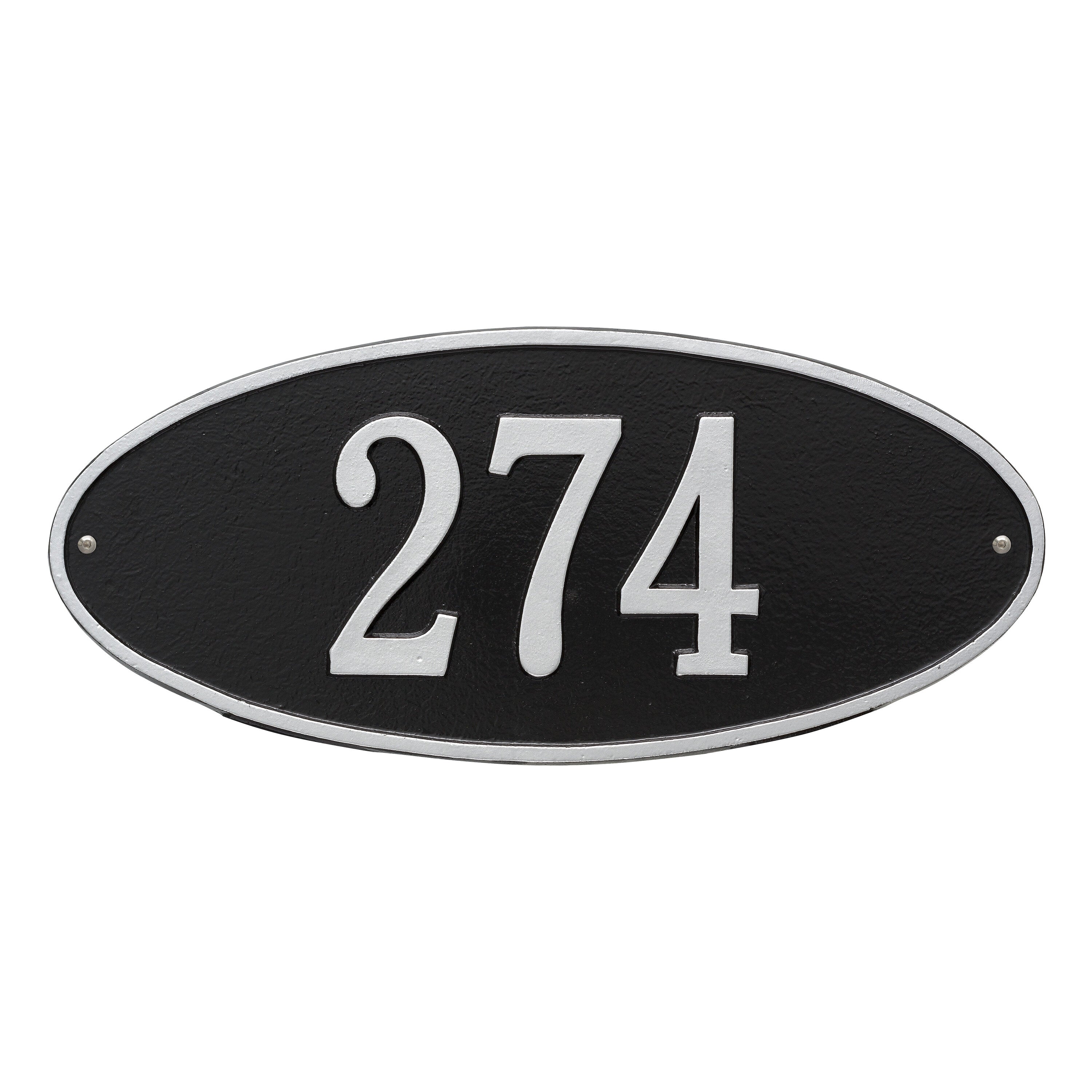 Madison Oval Standard Wall Address Plaque