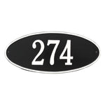 Madison Oval Standard Wall Address Plaque